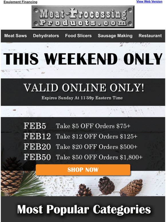 Weekend Only Coupon Codes