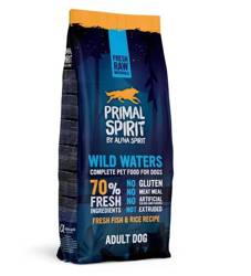 Primal 70% Wild Waters Dog Food 12 kg - Pełnoporcjowa karma dla dorosłych psów wszystkich ras.