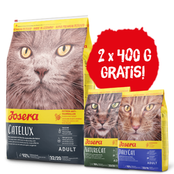 Josera Catelux 10 kg + Josera NatureCat 400g & Josera Cat DailyCat 400g GRATIS