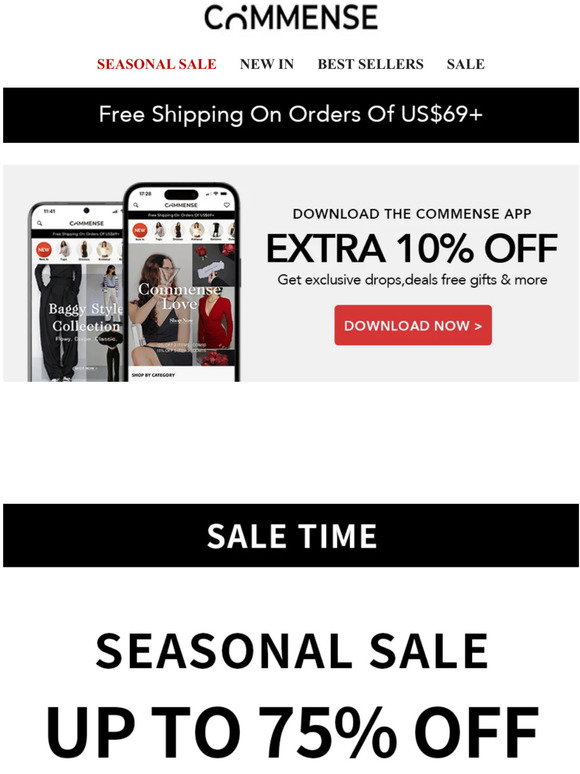 Commense: SALE STARTS NOW | Milled