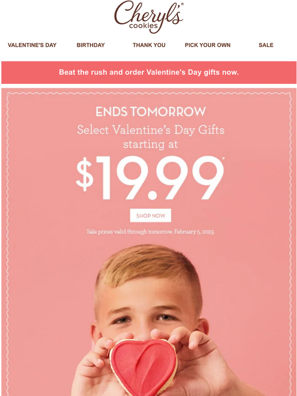 $19.99 Valentine’s Day gifts end tomorrow!