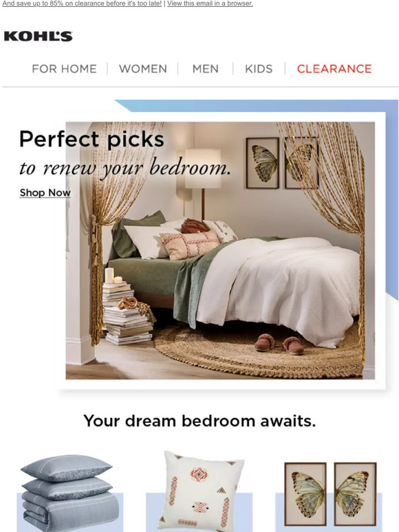 Kohl's: Build a bedroom you’ll daydream about. | Milled