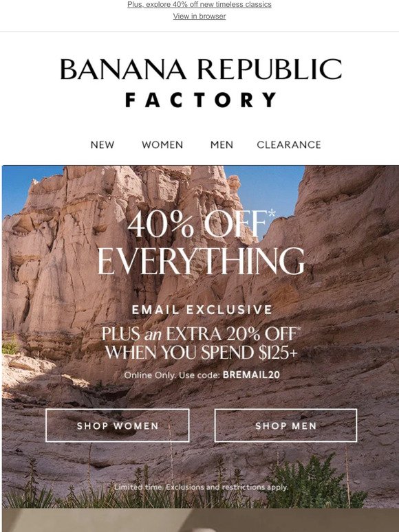 This email exclusive extra 20% off is yours for today