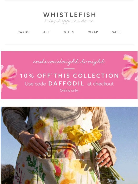 Ends Tonight 🌼 10% Off New Daffodil Collection
