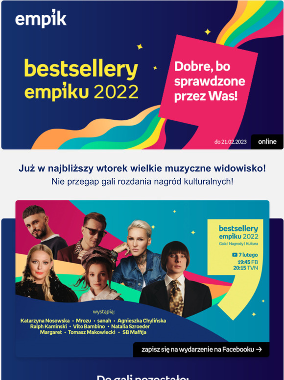 To ich się czytało, słuchało i oglądało w 2022 🏆