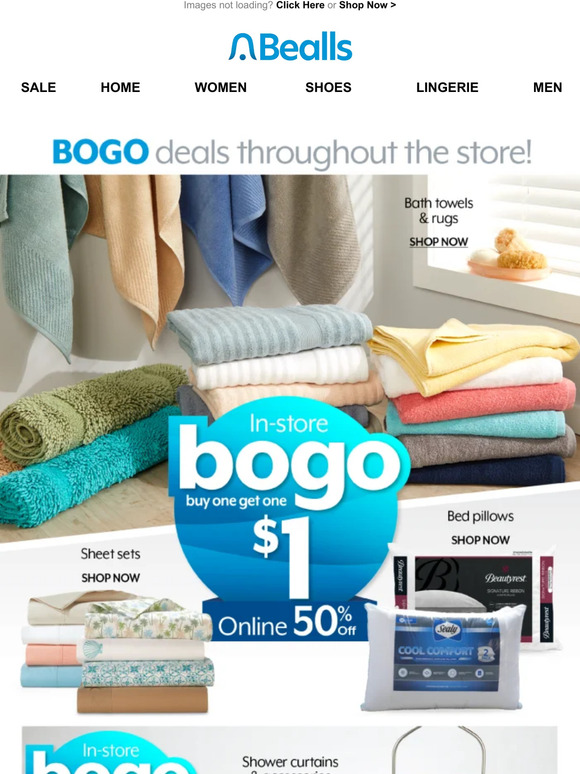 Bealls Florida: BOGO $1 on these bed & bath essentials | Milled