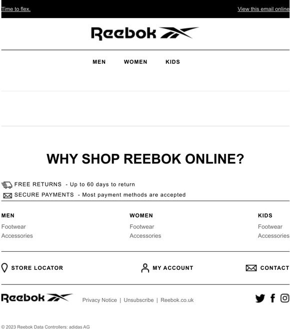 Compañero mermelada patrocinador Reebok UK Email Newsletters: Shop Sales, Discounts, and Coupon Codes
