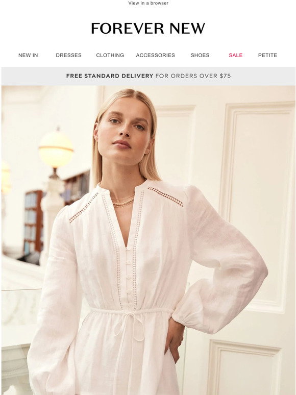 Ever New Robe Forever New: Discover the white dress you need now | Milled
