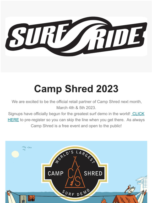⛺🏄Camp Shred 2023 | March 4th & 5th 2023