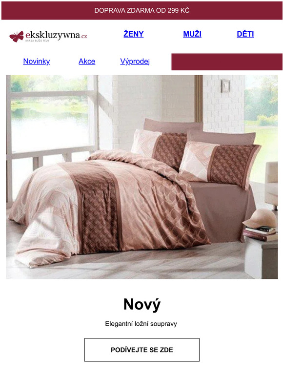Objevte nový komfort spánku - elegantní ložní prádlo ❤️