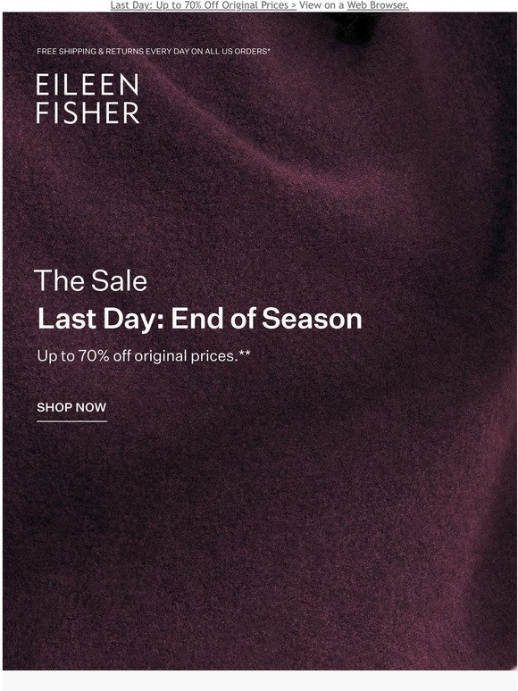 The End-of-Season Sale