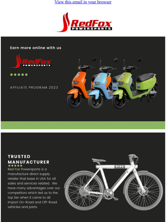 Becoming Red Fox Powersports' Affiliate & Earn Extra Money!