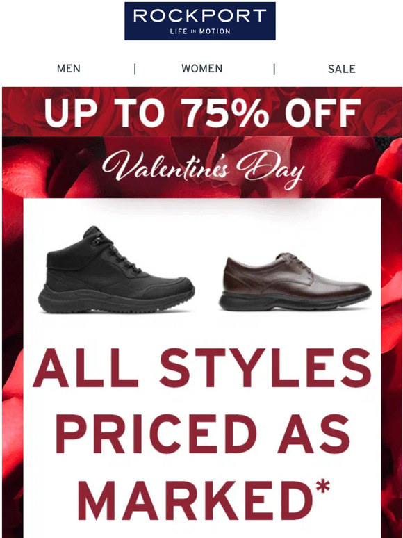🌹 Save up to 75% on tons of styles.