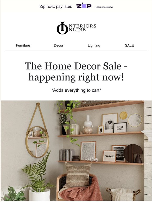 The Home Decor Sale - happening right now!