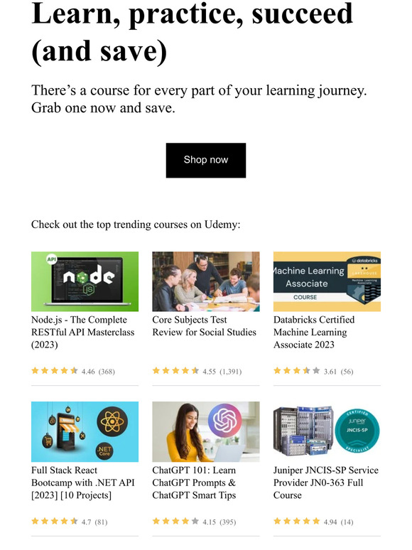 Step 1: Get the course you need (and save)