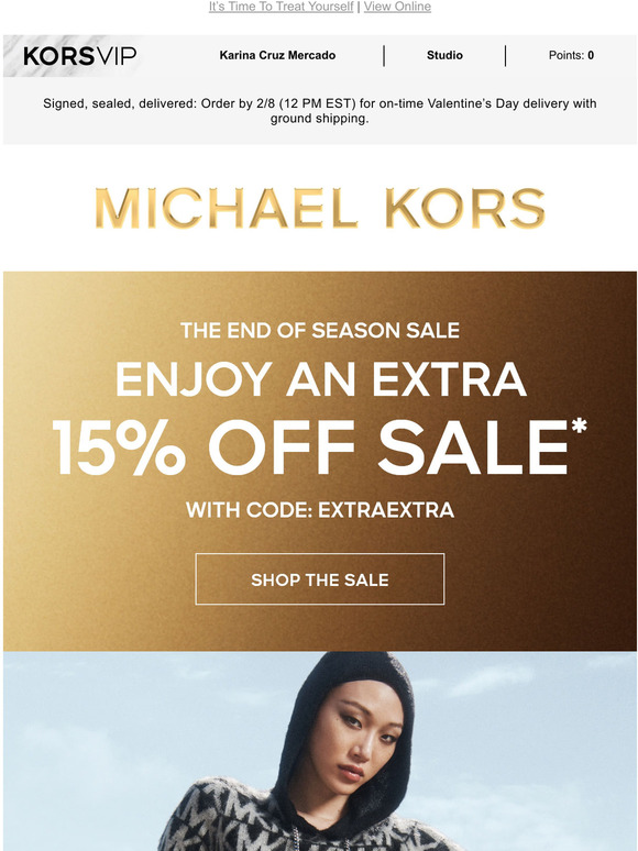 Michael Kors: Don't Forget To Use Your KORSVIP Reward! | Milled