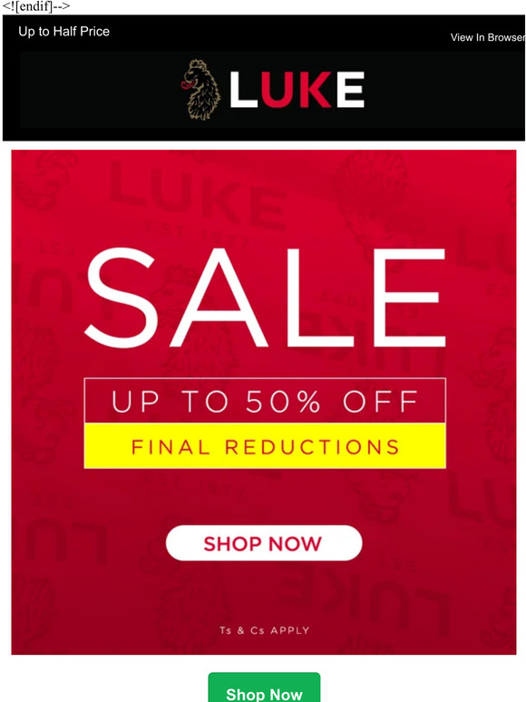 LAST CHANCE SALE