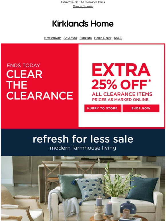 Clear the Clearance | LAST DAY