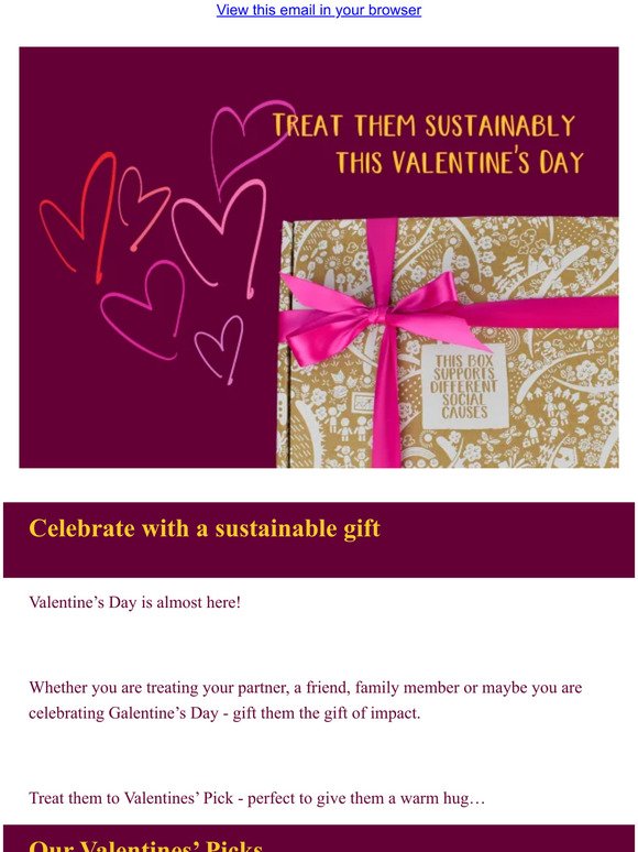 Have a sustainable Valentine's day