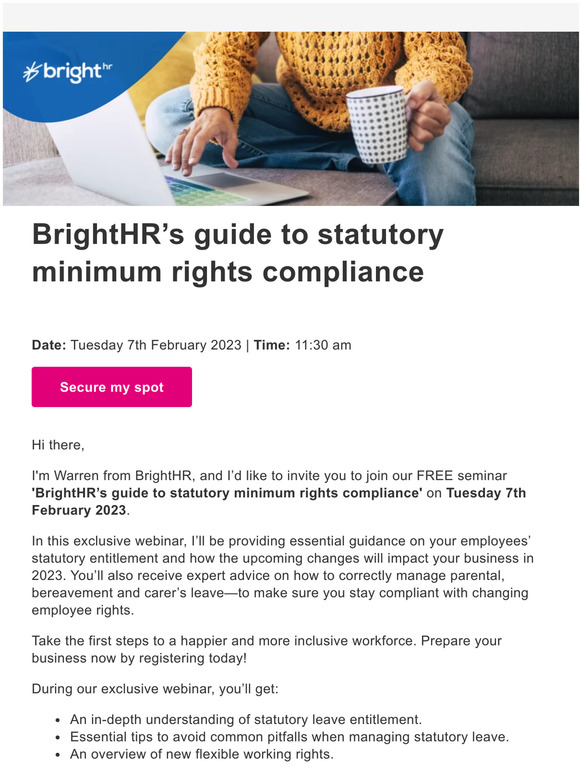 BrightHR Are you correctly managing statutory leave entitlements? Milled