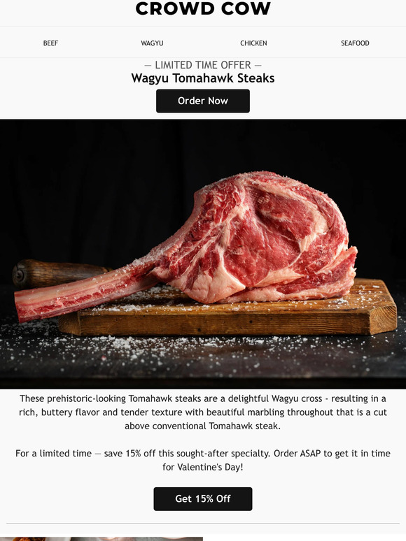Colossal Steaks with Gargantuan Marbling & Flavor to Match