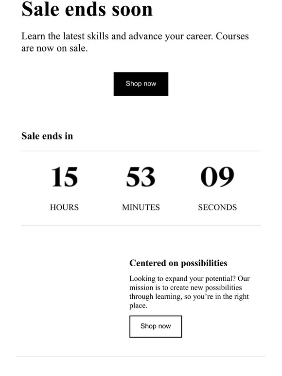🏃‍♀️Sale ends today! Get courses for less.