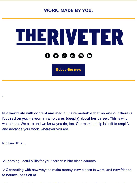 The Riveter What’s inside of the new Riveter Membership Milled