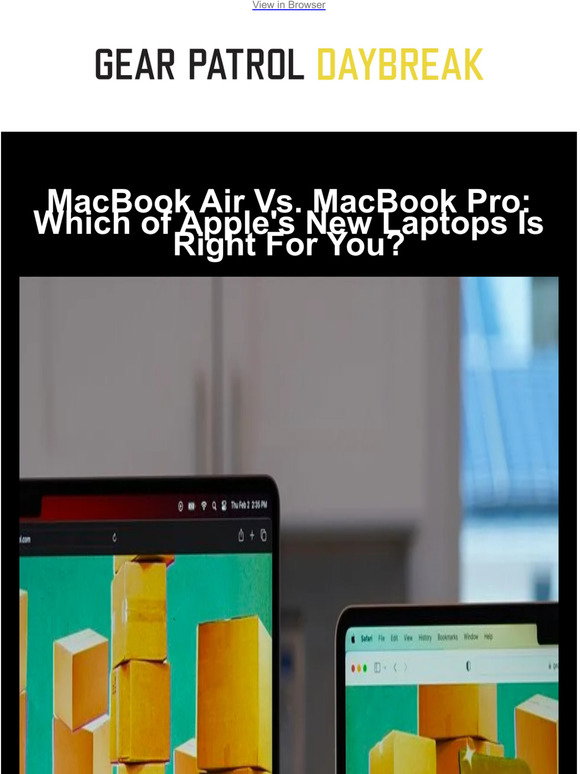 Gear Patrol: Which New MacBook Is Best for Your Workflow? | Milled