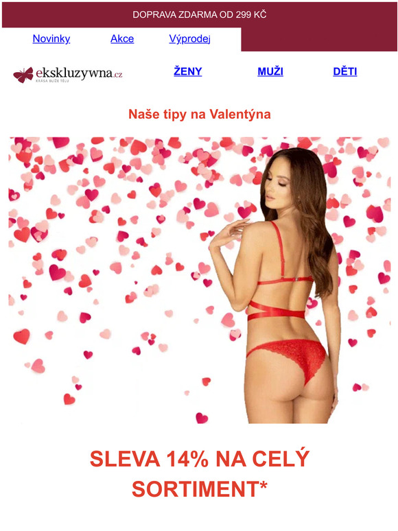 ❤ Valentýnské slevy ❤ - Ekskluzywna.cz
