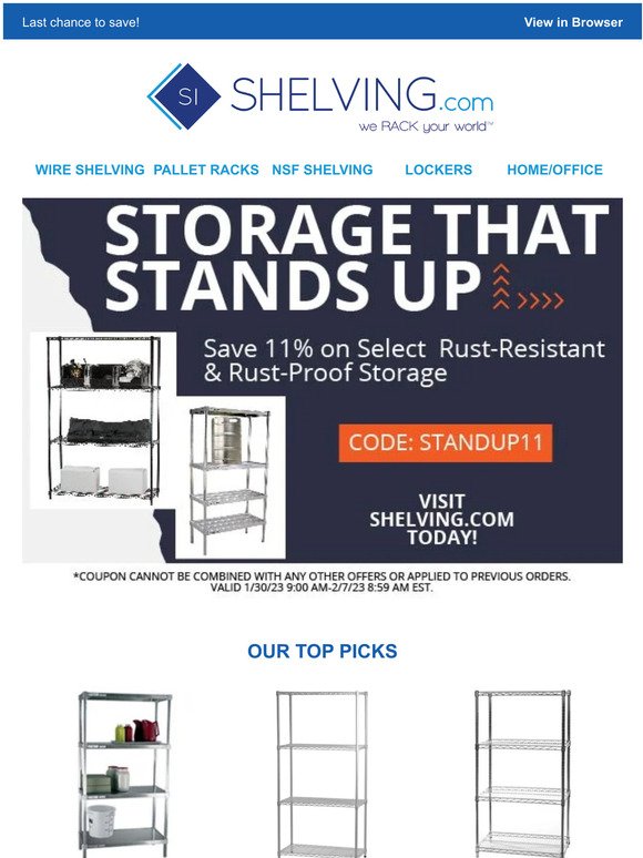 Rust-Resistant & Rust-Proof Storage Savings