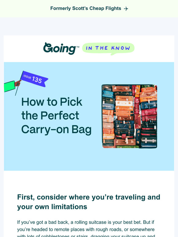 Tips for finding your perfect carry-on 🎒❤️🧳