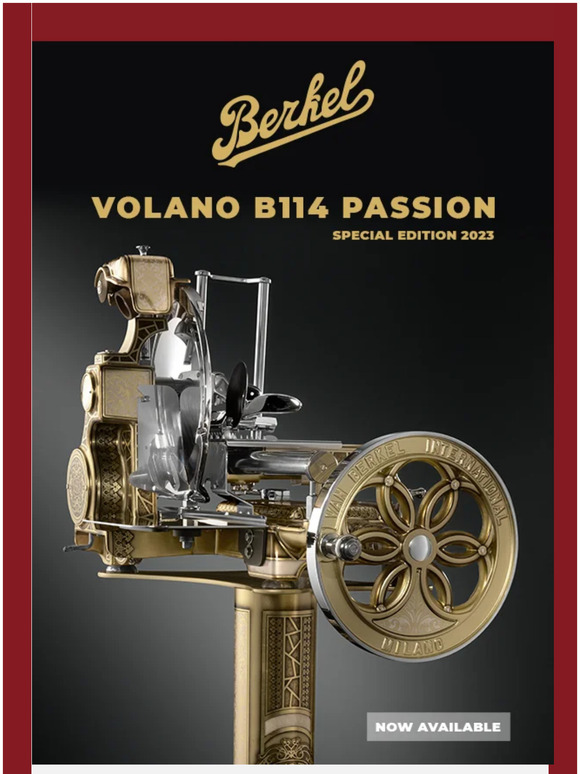 Berkel USA: Volano B114 Passion - Discover The New Berkel Special ...