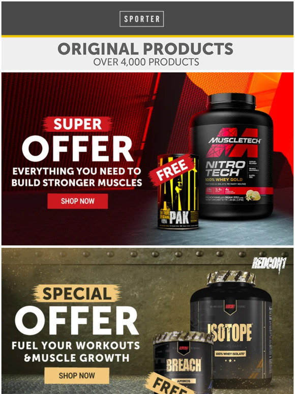 💪 New Offers on World's Best Supplements, Snacks & More