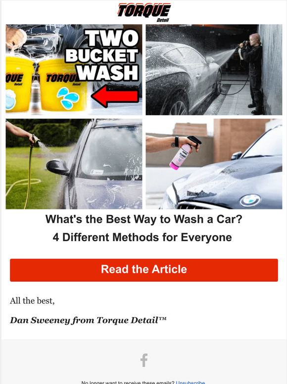 Torque Detail What's the Best Way to Wash a Car? 4 Methods for
