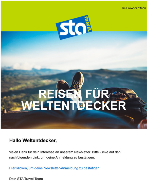 Bitte bestätige deine E-Mail