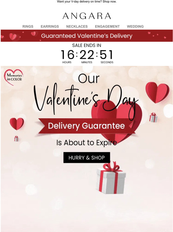 Angara Act Now Valentine’s Deliveries End Soon 🏃‍♀️ Milled