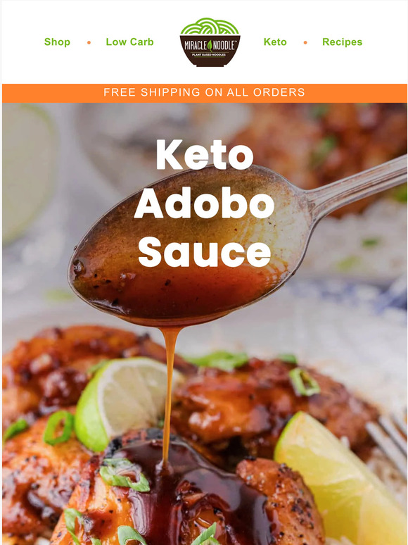Miracle Noodle Our Keto Adobo Sauce is on SALE ‼️ Milled