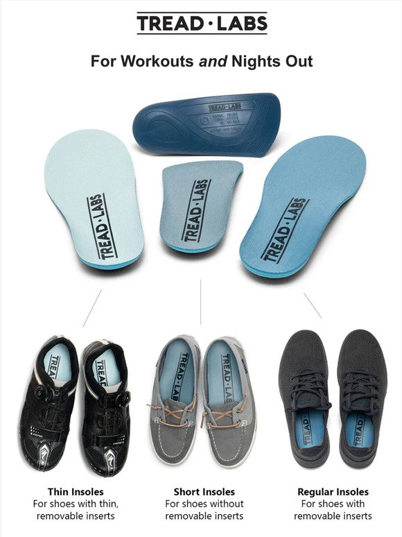 Picture of Tread Labs: Pain Relieving Support for Every Shoe in Your Closet | Milled