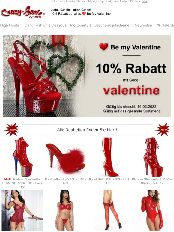 Noch bis 14.2. 🎁 10% auf alles ��️ Be My Valentine