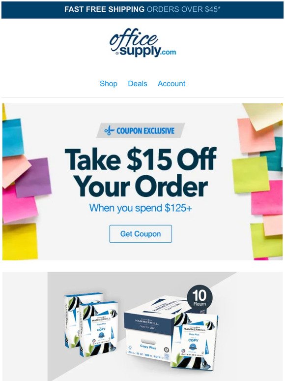 What A Combo > $48.99 Paper and $15 off.