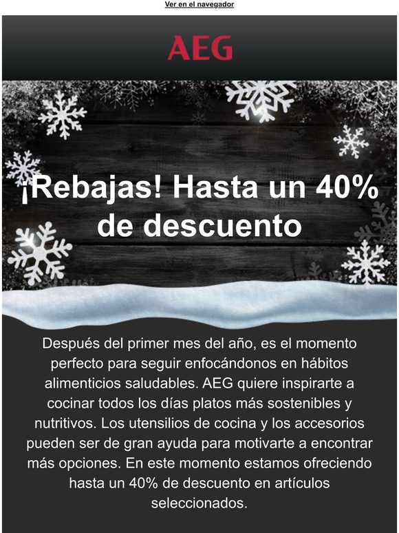 ¡Rebajas! Hasta un 40% de descuento