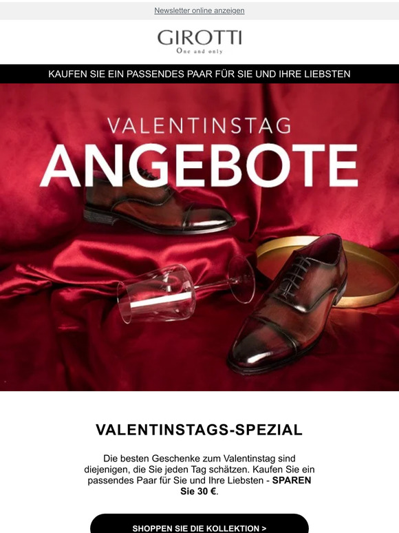 Unser Valentinsgeschenk für Sie ❤️ bis zu 30% Rabatt