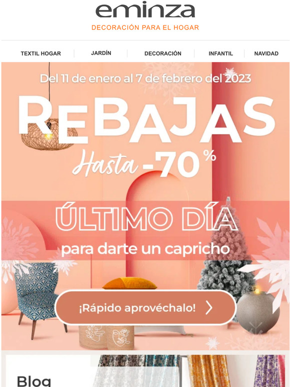 REBAJAS - ¡Último día para aprovechar!