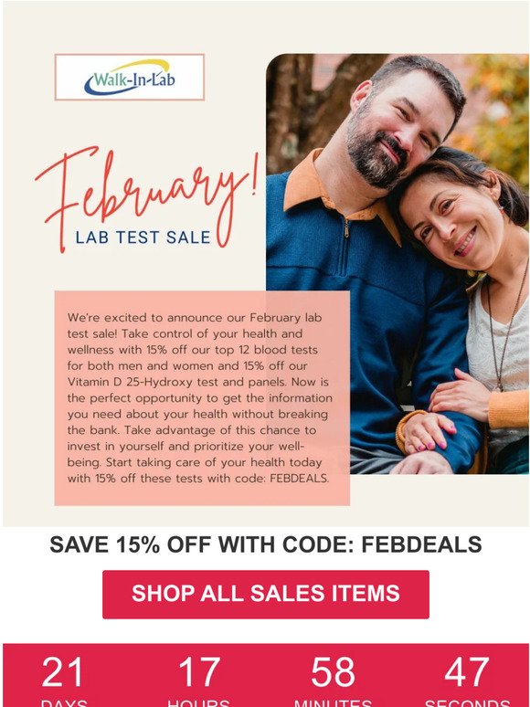 You will ❤️ these February Lab Test Deals!