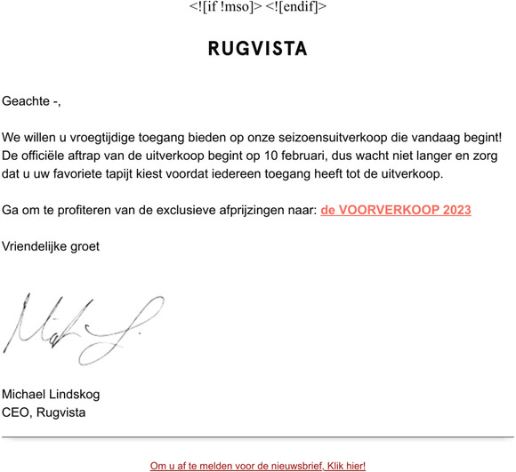 Een kijkje alleen voor VIP's