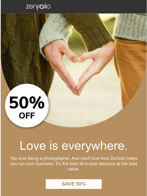 You’ll LOVE saving 50% off.