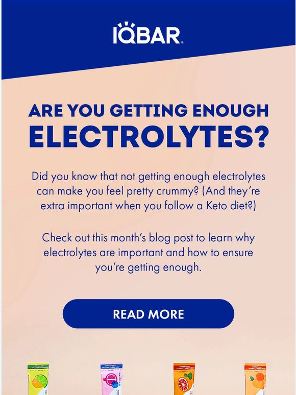 Are you getting enough electrolytes each day?