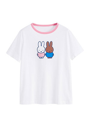 White Cotton Cheeky Miffy T-Shirt