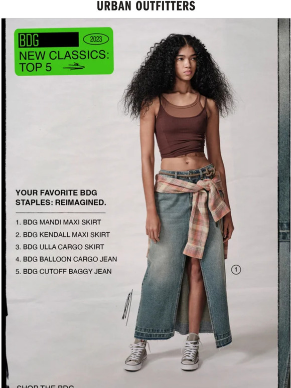 Urban Outfitters the top 5 styles from our newest BDG edit Milled