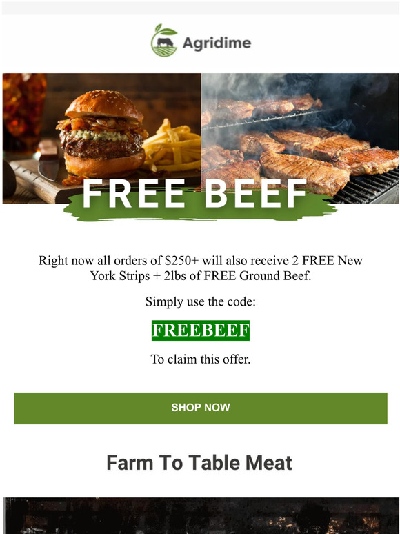 Agridime Here’s how to get FREE Ground Beef Milled